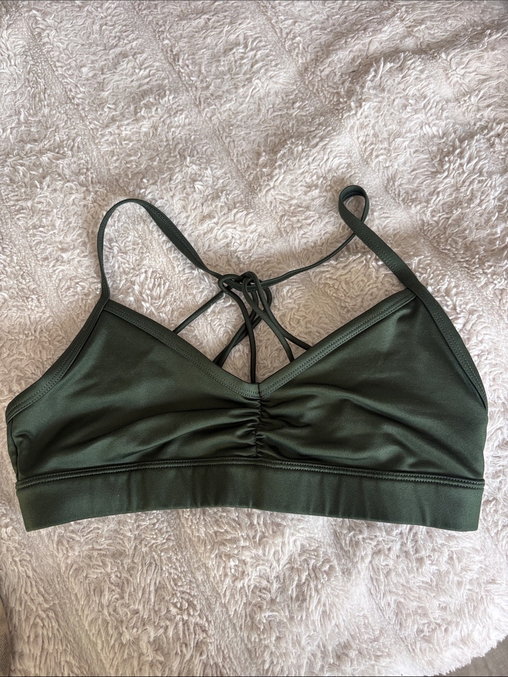 Alo green sports bra size small